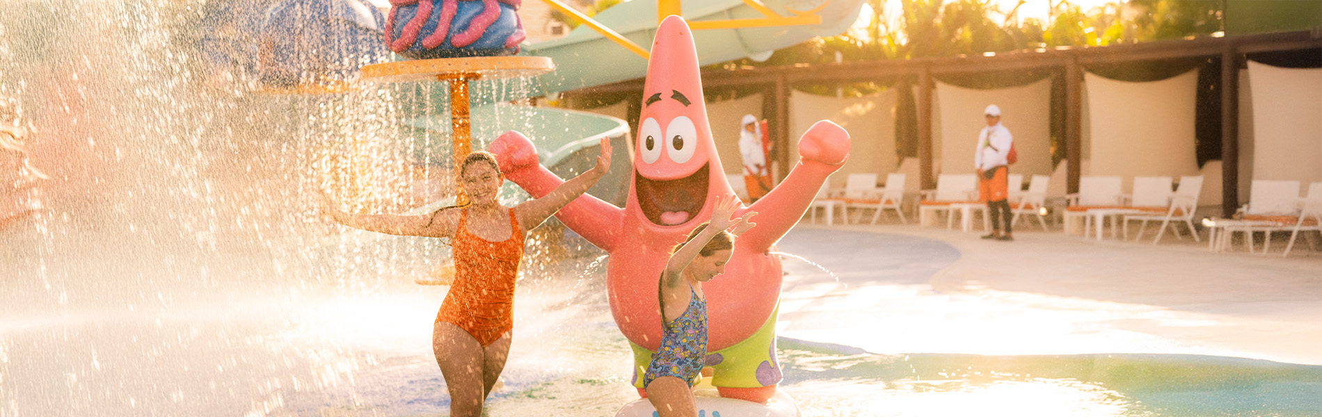 Actividades recreativas en Bikini Bottom Beach  en Aqua Nick Riviera Maya